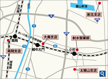 高岡・射水地区　ATMマップ