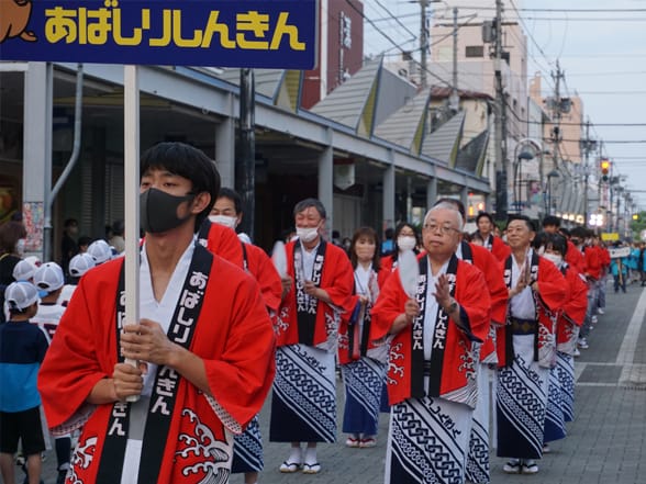 あばしりオホーツク夏祭り　流氷おどりへの参加の写真