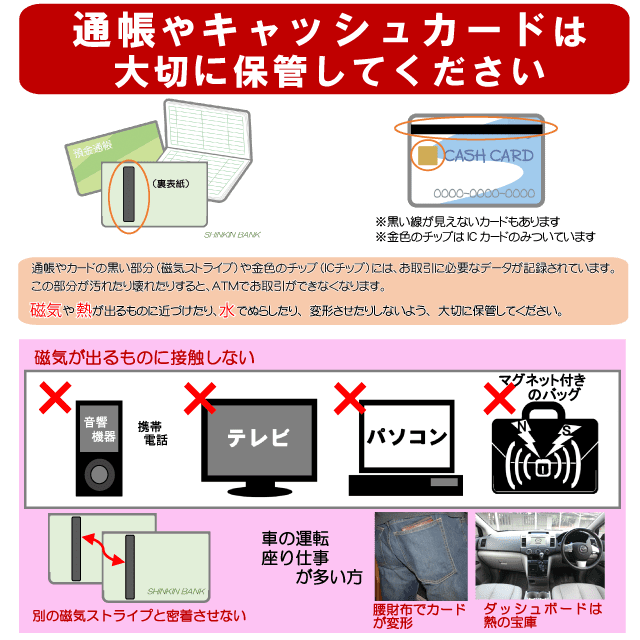 キャッシュカード保管