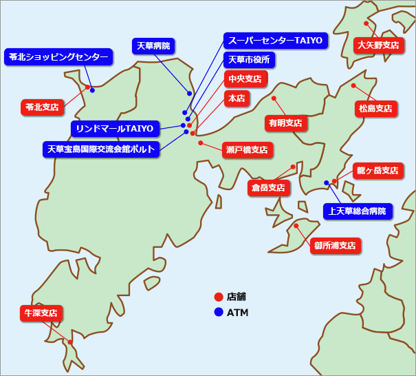 店舗・ATMの地図