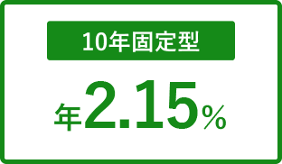 10年固定型 年2.15%