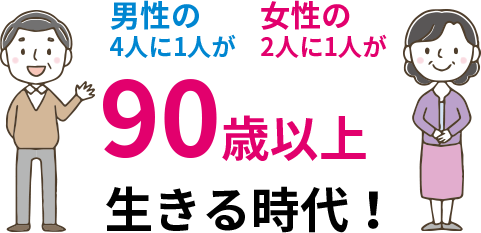 90歳以上生きる時代