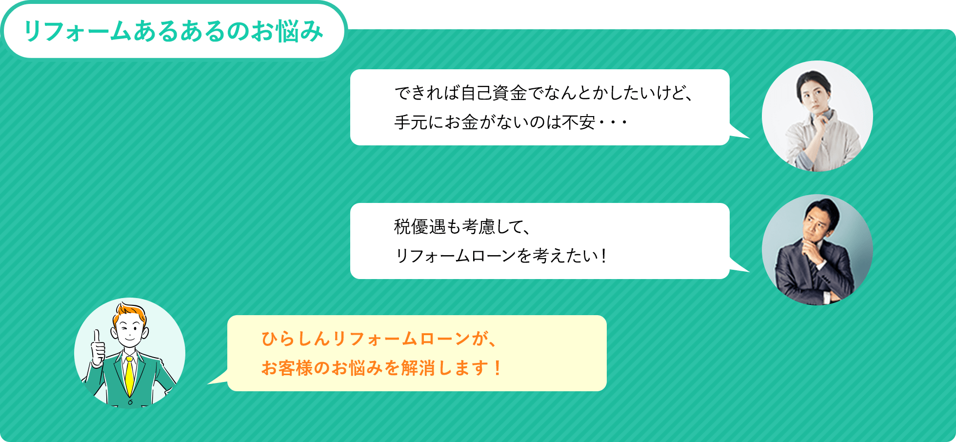 リフォームローンあるあるのお悩み