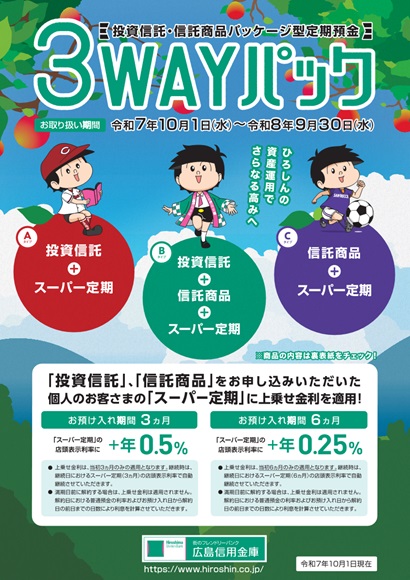 【投資信託・外貨定期預金パッケージ型定期預金】3WAYパック
