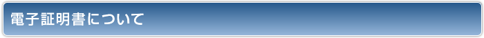 電子証明書について