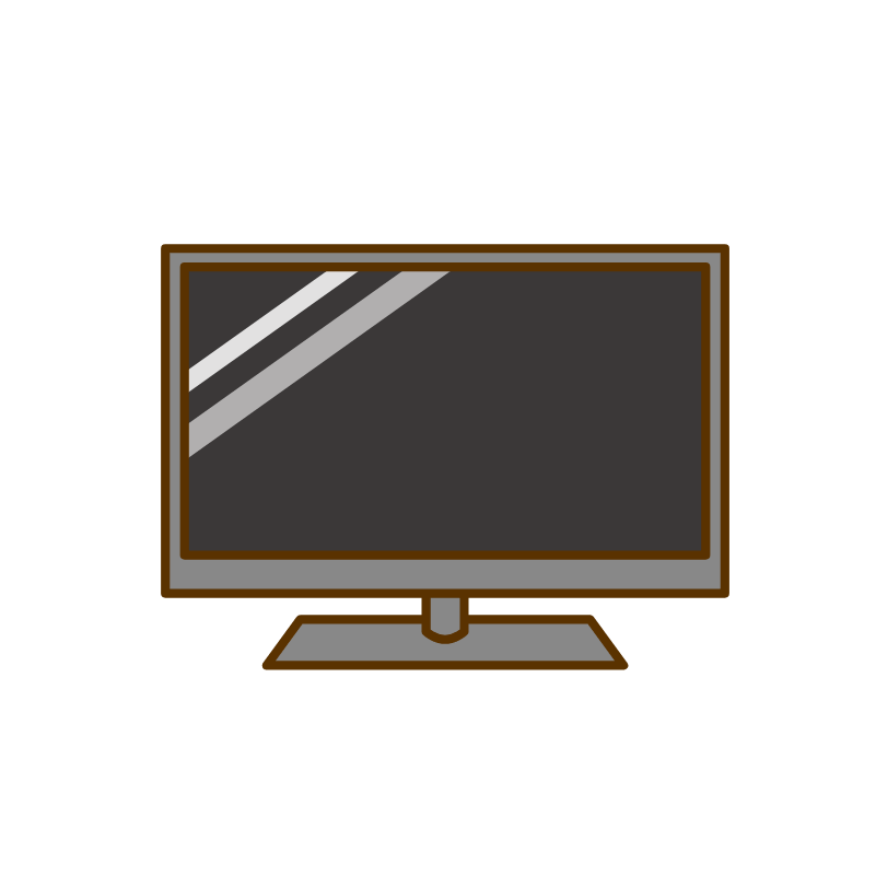 液晶テレビのイラスト