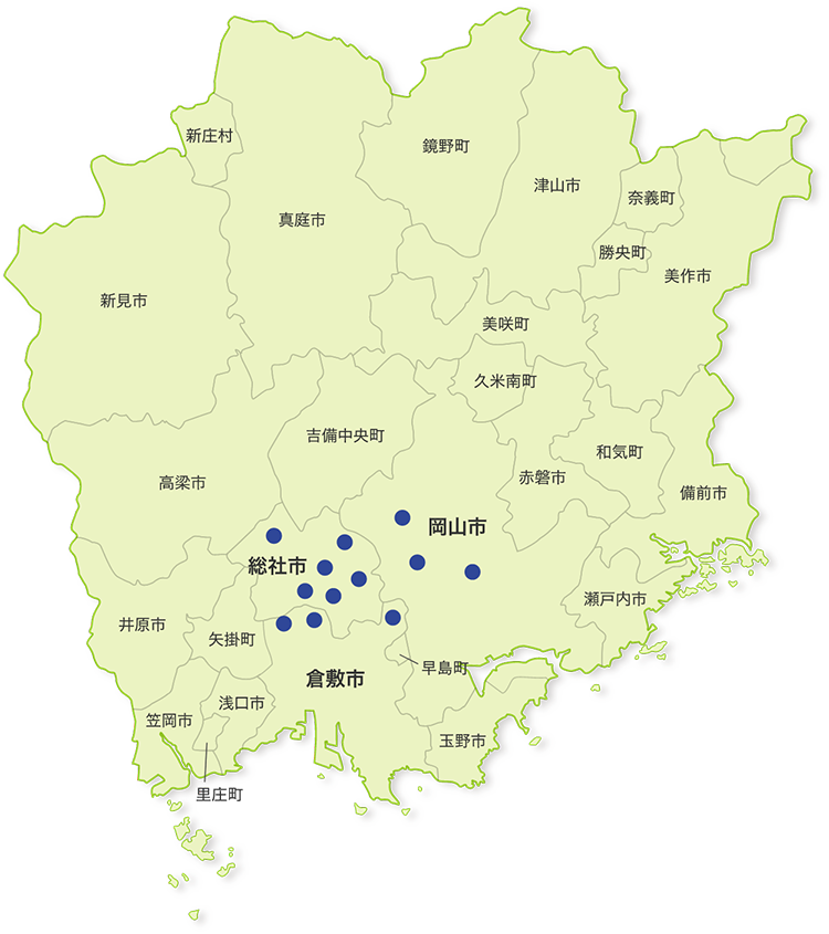 岡山県全域