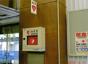 AEDの設置の写真