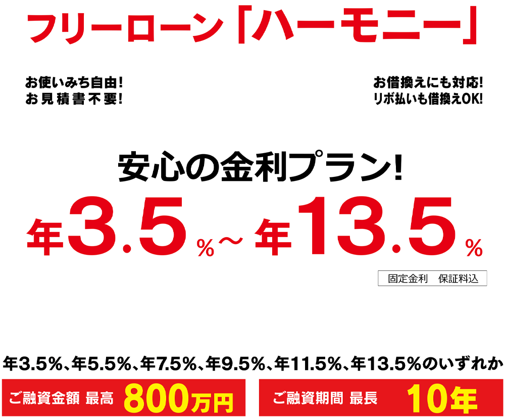フリーローン「ハーモニー」