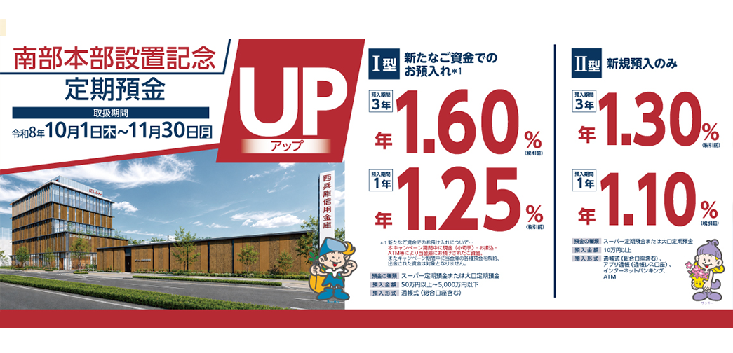南部本部設置記念定期預金