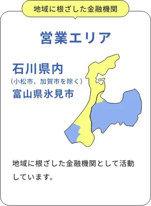 営業エリア 石川県内（小松市、加賀市を除く）、富山県氷見市