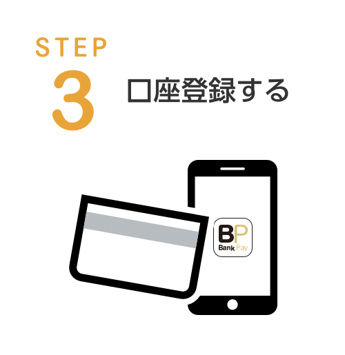 STEP3. 口座登録する​​