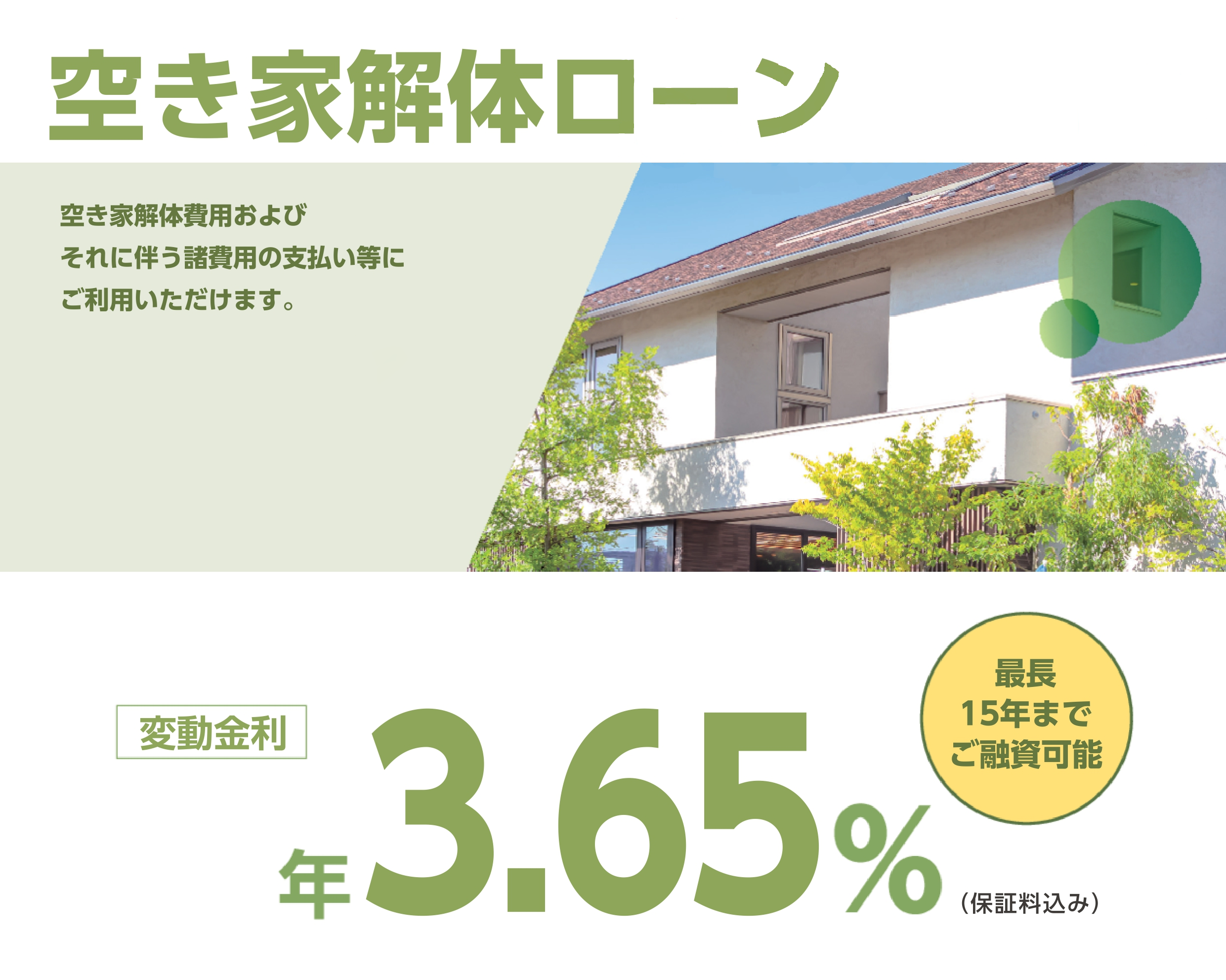 空き家解体ローン
