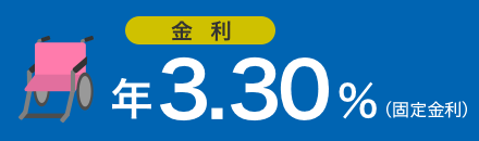 金利 年3.30％（固定金利）