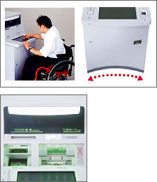 画像：車いすでご利用の際のイメージ