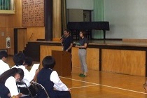茅ヶ崎市内の中学校で講義を行いました