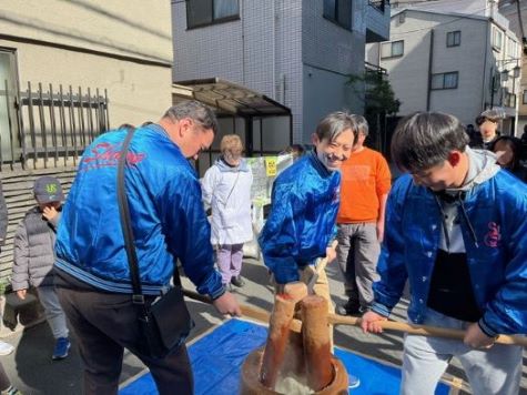 新橋町会もちつき