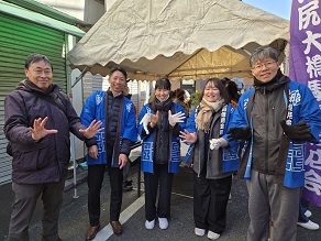 池尻大橋駅前商店会主催「商店街もちつき“よいしょ”」