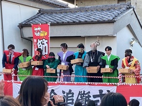 八幡社主催「節分八幡社で豆まき」