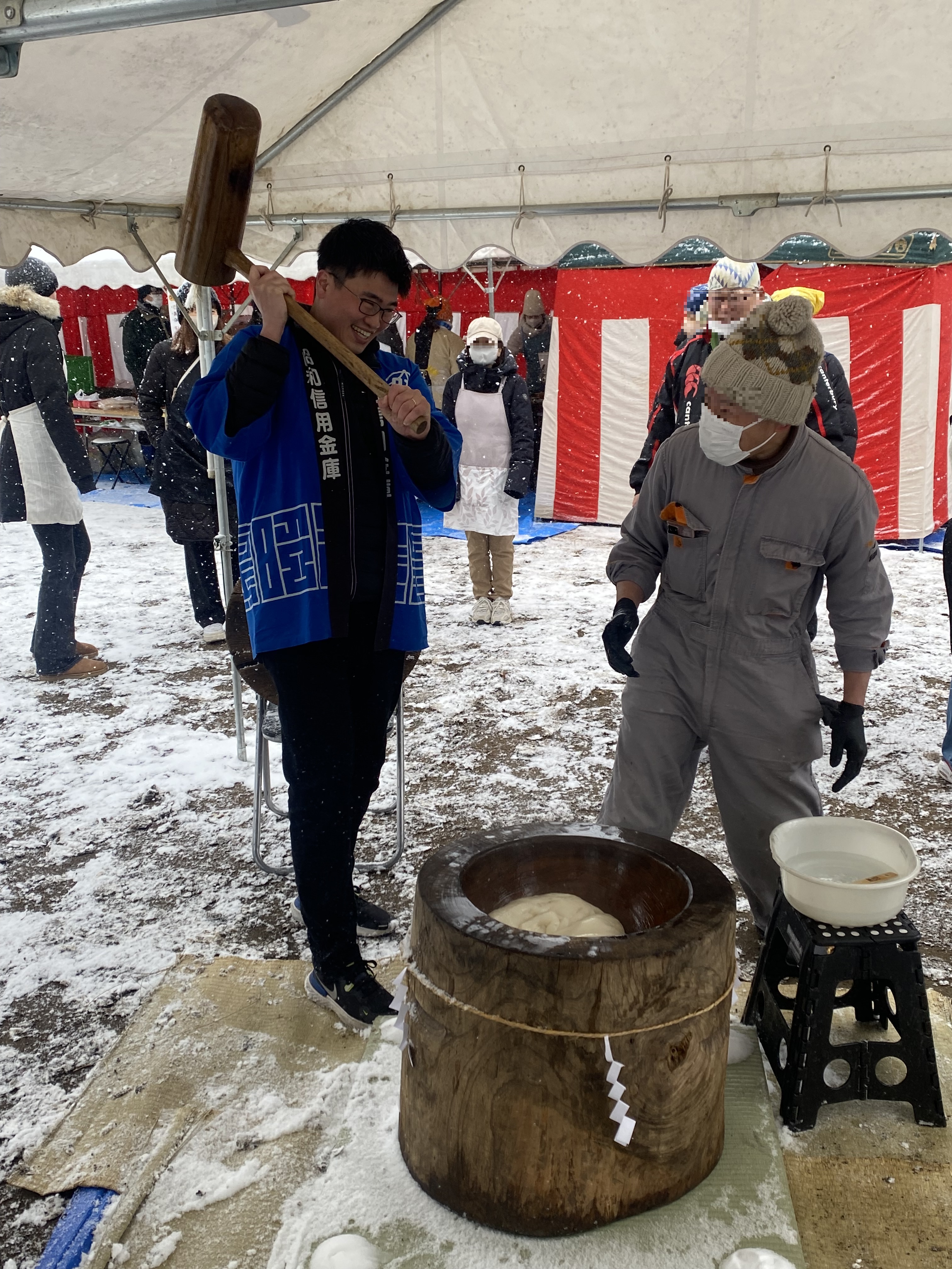 上町親交会主催「もちつき大会」