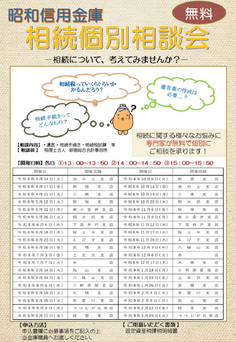 しょうわ相続相談会