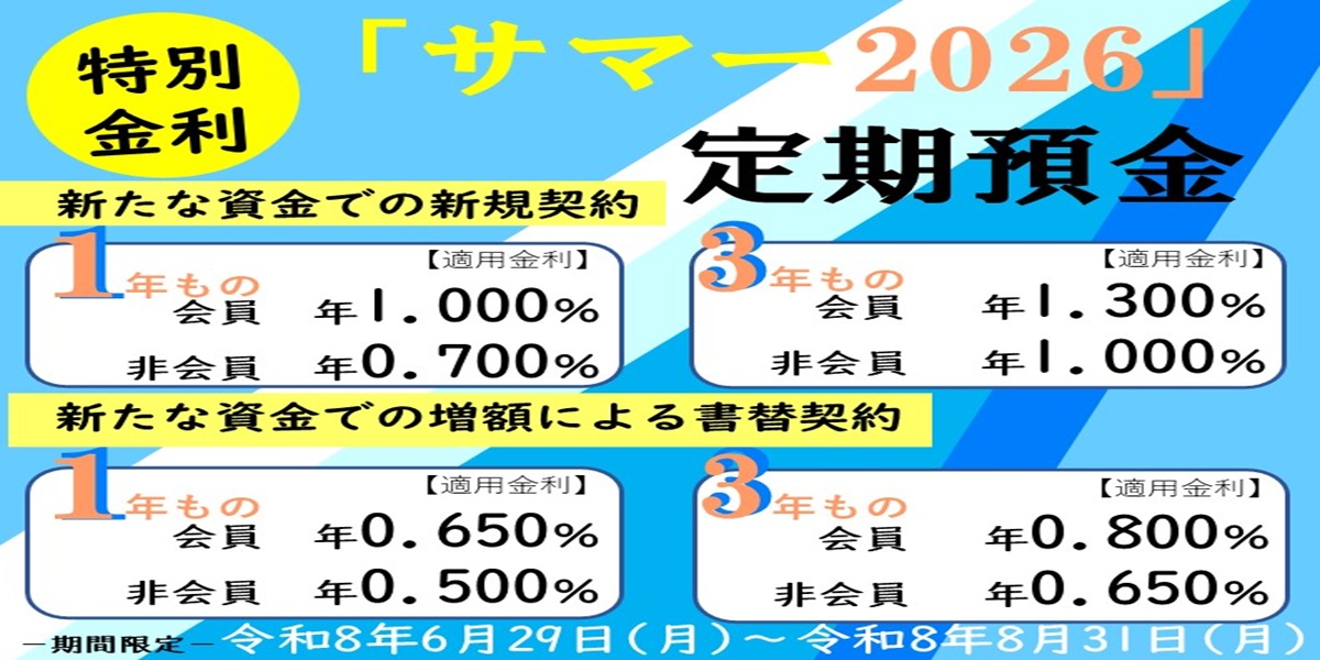 「サマー2026定期預金」