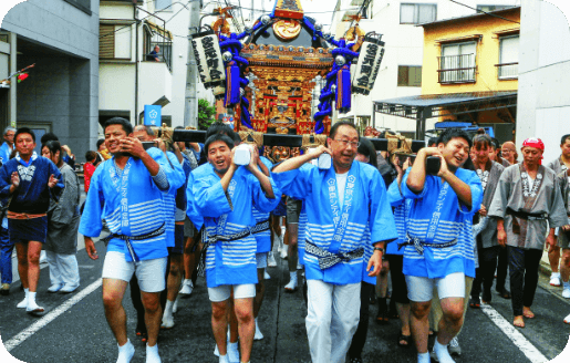 地域のお祭り参加