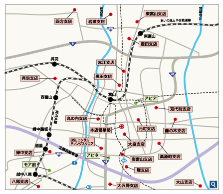 富山地区　ATMマップ