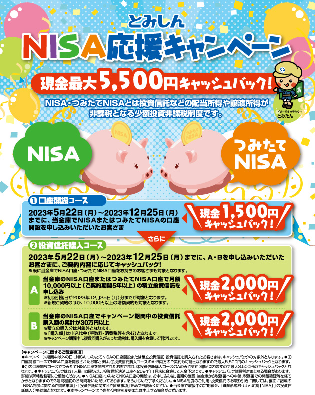 ＮＩＳＡ応援キャンペーン　