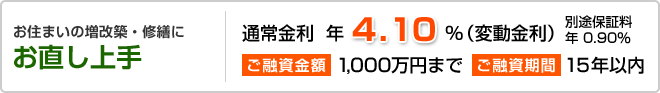 お住まいの増改築・修繕にお直し上手