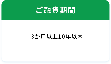 ご融資期間