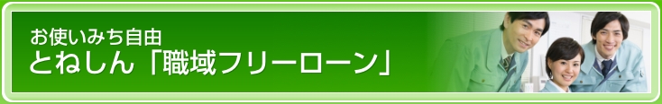 とねしん「職域フリーローン」