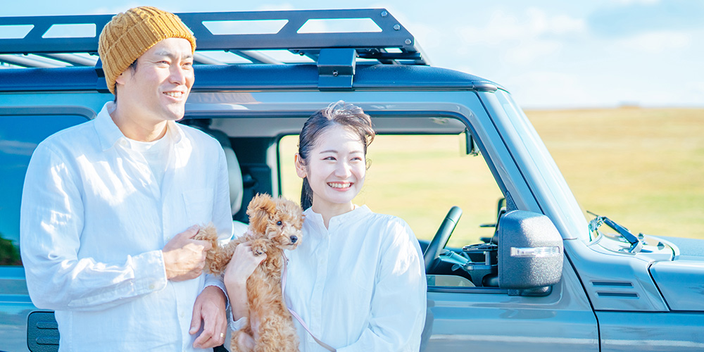 マイカーでドライブ