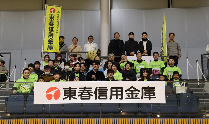 小牧シティマラソン大会にゼッケンを寄贈