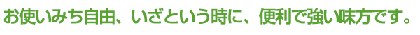 お使い道自由、いざという時に、便利で強い味方です。